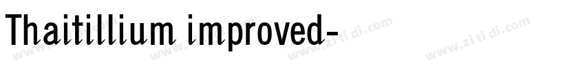 Thaitillium improved字体转换